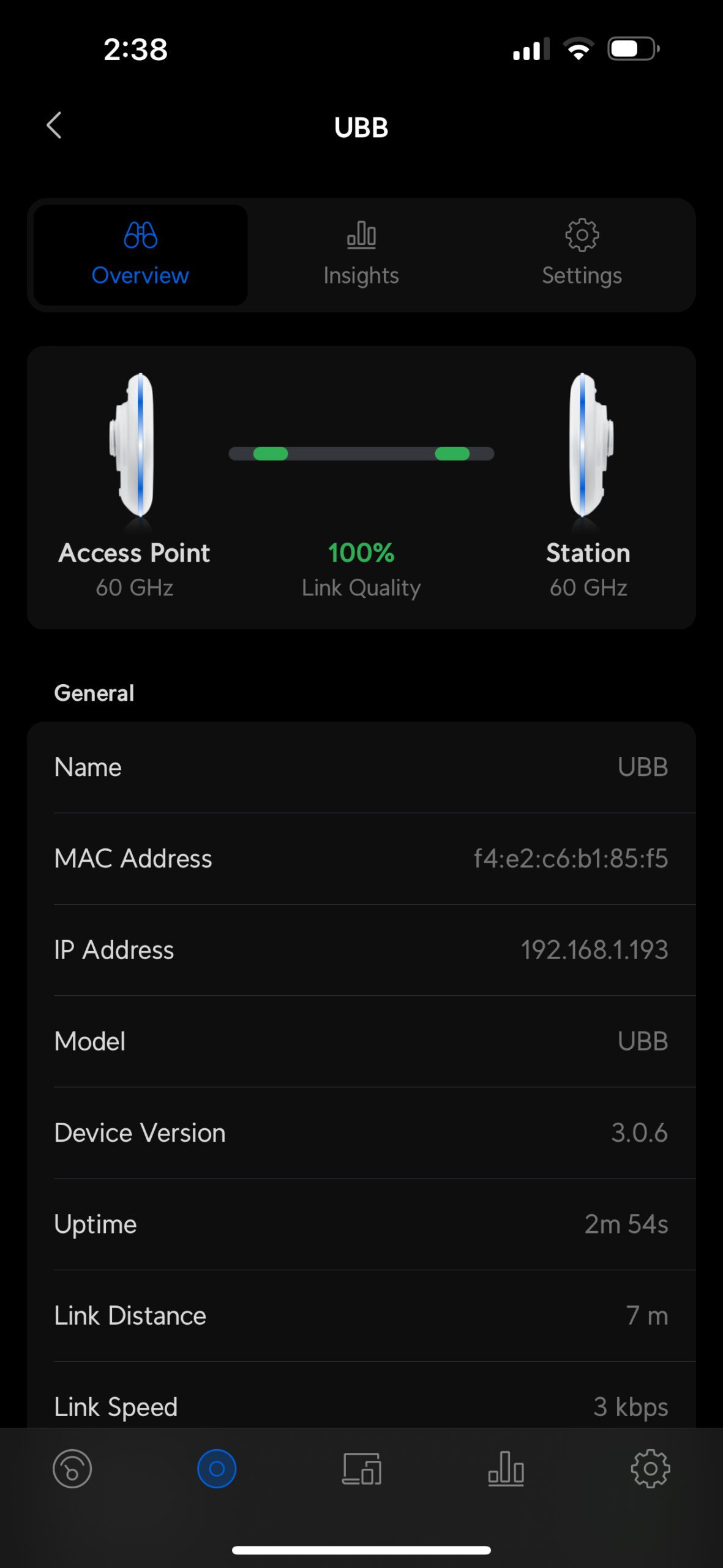 UniFi broadband installation